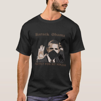 Ninja Barack voor Donkere kleding T-shirt