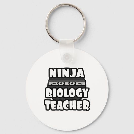 Ninja Biology Teacher Sleutelhanger (Voorkant)