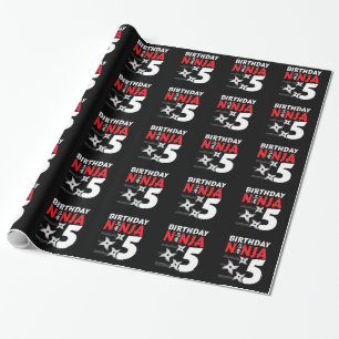 Ninja Birthday Party - Birthday Ninja 5 Cadeaupapier