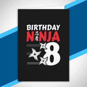 Ninja Birthday Party - Birthday Ninja 8 Kaart