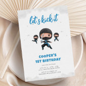 Ninja Birthday Party Kaart