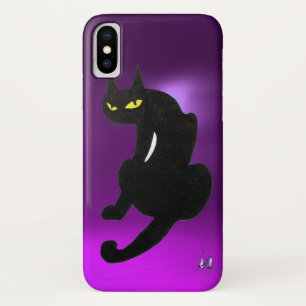 NINJA BLACK CAT Paars iPhone X Hoesje