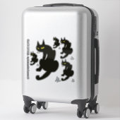 NINJA BLACK CAT STICKER (Koffer)