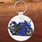 Ninja Blue Bike Sleutelhanger (Voorkant)