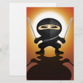 Ninja Boy Briefpapier (Voorkant / Achterkant)