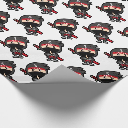 Ninja Boy Cadeaupapier (Hoek)