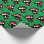Ninja Boy Cadeaupapier (Hoek)