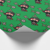 Ninja Boy Cadeaupapier (Hoek)