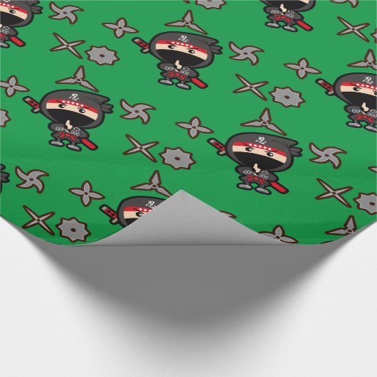 Ninja Boy Cadeaupapier (Hoek)