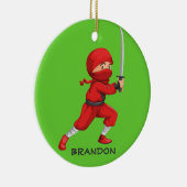 Ninja Boy Design Ornament (Rechts)