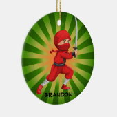 Ninja Boy Design Ornament (Rechts)