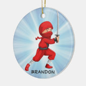 Ninja Boy Design Ornement (Gauche)