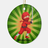 Ninja Boy Design Ornement (Gauche)
