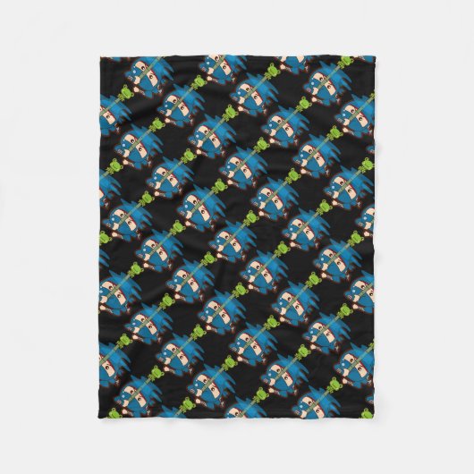 Ninja Boy Fleece Deken (Voorkant)