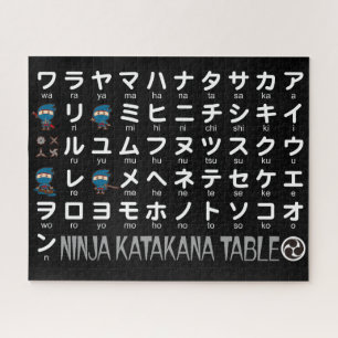 Ninja Boy Japanse Katakana Table Legpuzzel