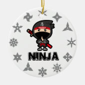 Ninja Boy Keramisch Ornament (Voorkant)