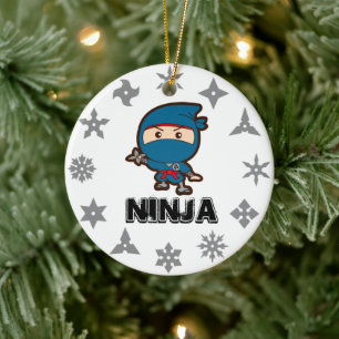 Ninja Boy Keramisch Ornament