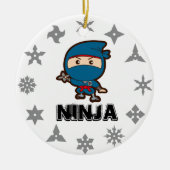 Ninja Boy Keramisch Ornament (Voorkant)