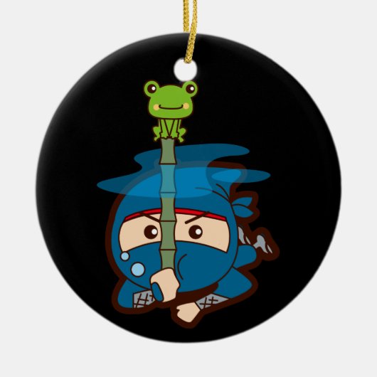 Ninja Boy Keramisch Ornament (Voorkant)