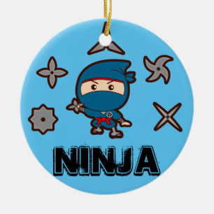 Ninja Boy Keramisch Ornament