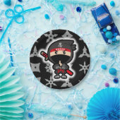 Ninja Boy Papieren Bordje (Feest)