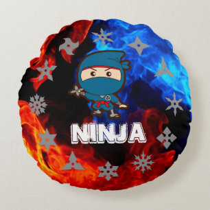 Ninja Boy Rond Kussen