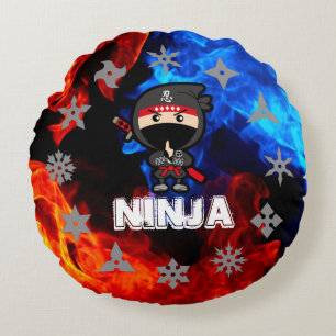 Ninja Boy Rond Kussen