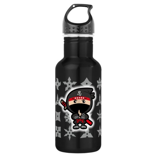 Ninja Boy Waterfles (Voorkant)