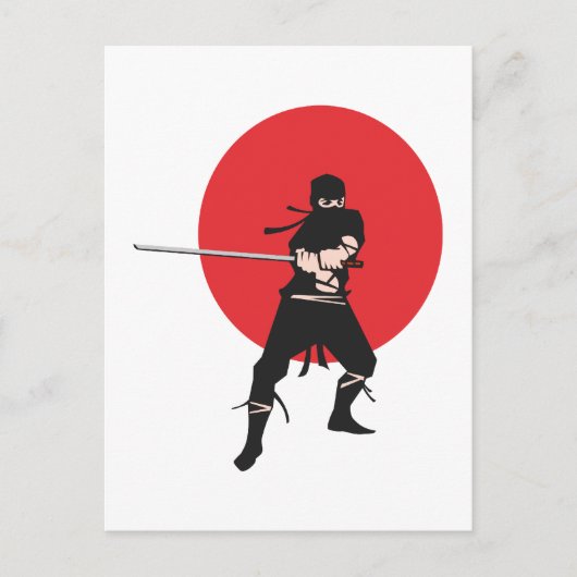 Ninja Briefkaart (Voorkant)