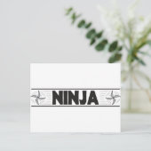 ninja briefkaart (Staand voorkant)