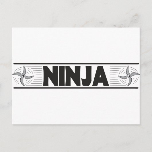 ninja briefkaart (Voorkant)