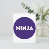 Ninja Briefkaart (Staand voorkant)