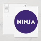 Ninja Briefkaart (Voorkant / Achterkant)