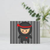 Ninja Briefkaart (Staand voorkant)