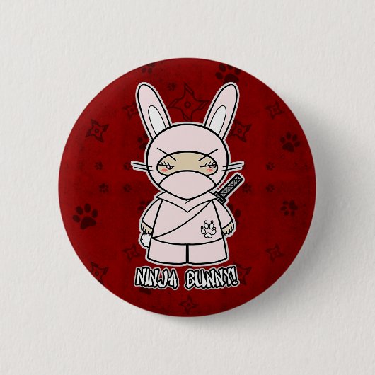 Ninja Bunny. In rode Button (Voorkant)