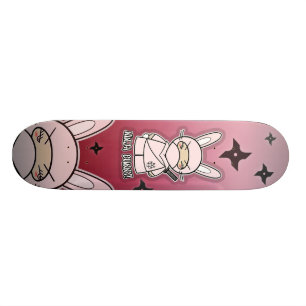 Ninja Bunny. Skateboard