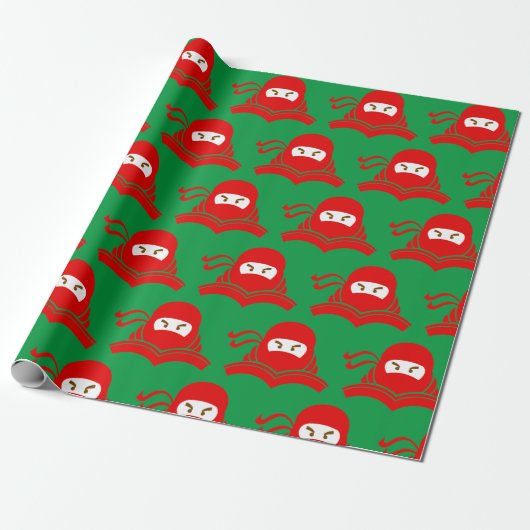 Ninja Cadeaupapier (Uitgerold)