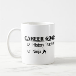 Ninja Career Goals - geschiedenisleraar Koffiemok