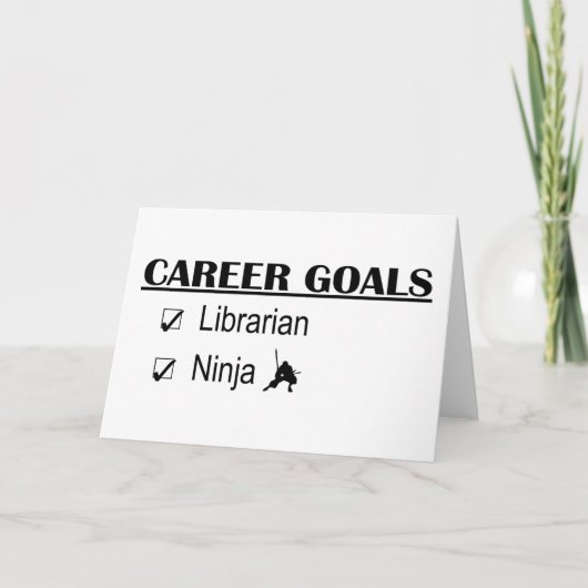 Ninja Career Goals - Librarian Kaart (Voorkant)