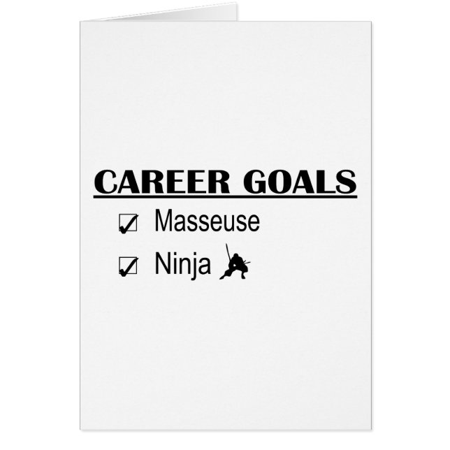Ninja Career Goals - Masseuse (Voorkant)