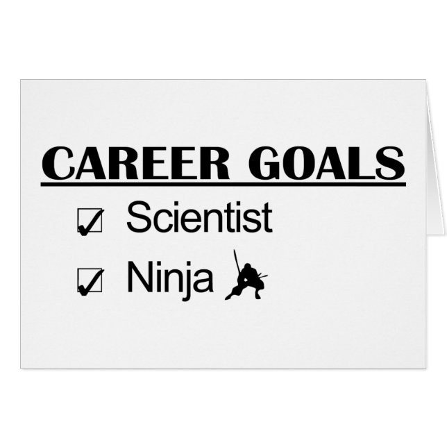 Ninja Career Goals - Scientist (Voorkant Horizontaal)