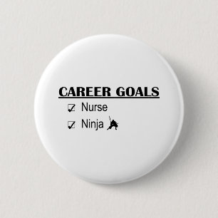 Ninja Career Goals - Verpleegster Ronde Button 5,7 Cm