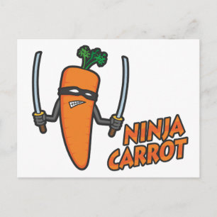 Ninja Carrot Briefkaart