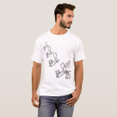 Ninja Cat Attack T-shirt (Voorkant volledig)