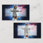 Ninja Cat in de ruimte. Visitekaartje (Voorkant / Achterkant)