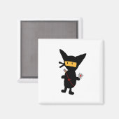 Ninja cat magneet (Voorkant / Achterkant)