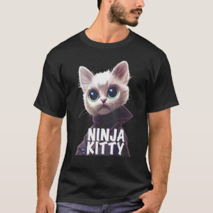 Ninja Cat Ninjitsu Kitten Humor Item Japanse Cult T-shirt