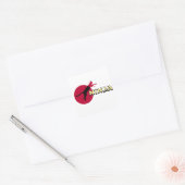 Ninja Cat Vierkante Sticker (Envelop)