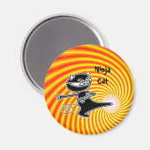 Ninja Chat Firekick Magnet (Recto/Verso)