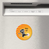 Ninja Chat Firekick Magnet (In Situ (Lave-vaisselle))